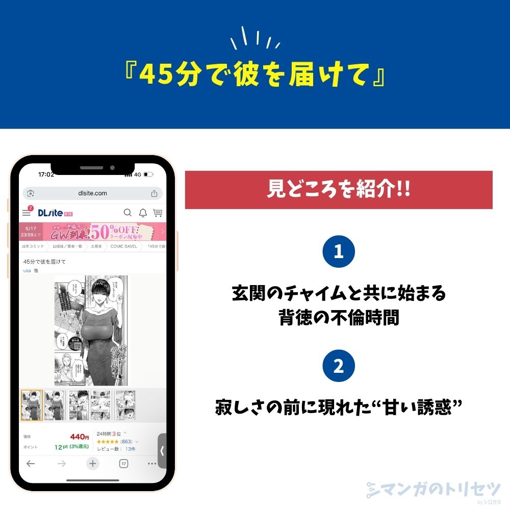 45分で彼を届けて　見どころ