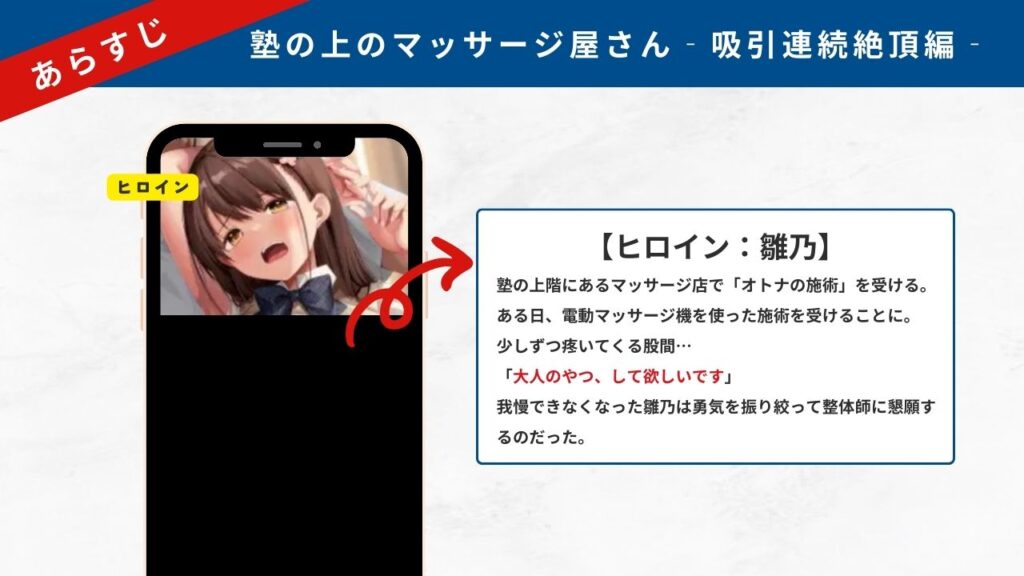 塾の上のマッサージ屋さん‐吸引連続絶頂編‐ あらすじ