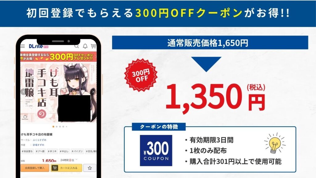 けも耳手コキ店の地雷嬢　DLsite