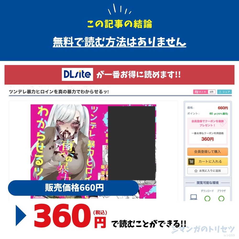 ツンデレ暴力ヒロインを真の暴力でわからせるッ!　最安値はDLsite