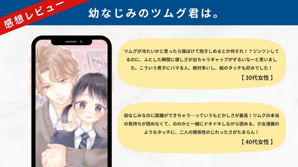 幼なじみのツムグ君は。　感想